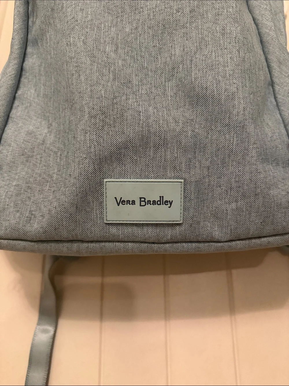 Vera Bradley Light Blue Canvas-Style Mini Backpack